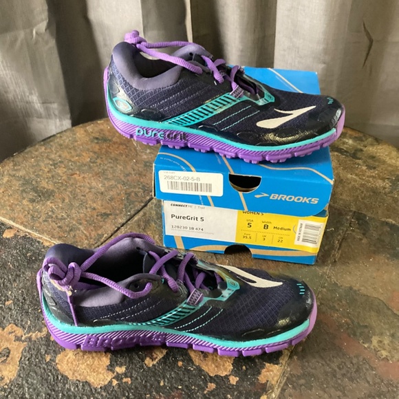 NWB Brooks Pure Grit 5 Trail Running Shoe Lightweight Minimal Obstacle Sz 5 - Picture 4 of 8